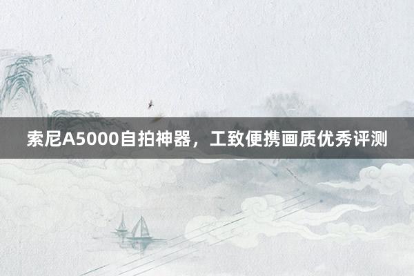 索尼A5000自拍神器，工致便携画质优秀评测